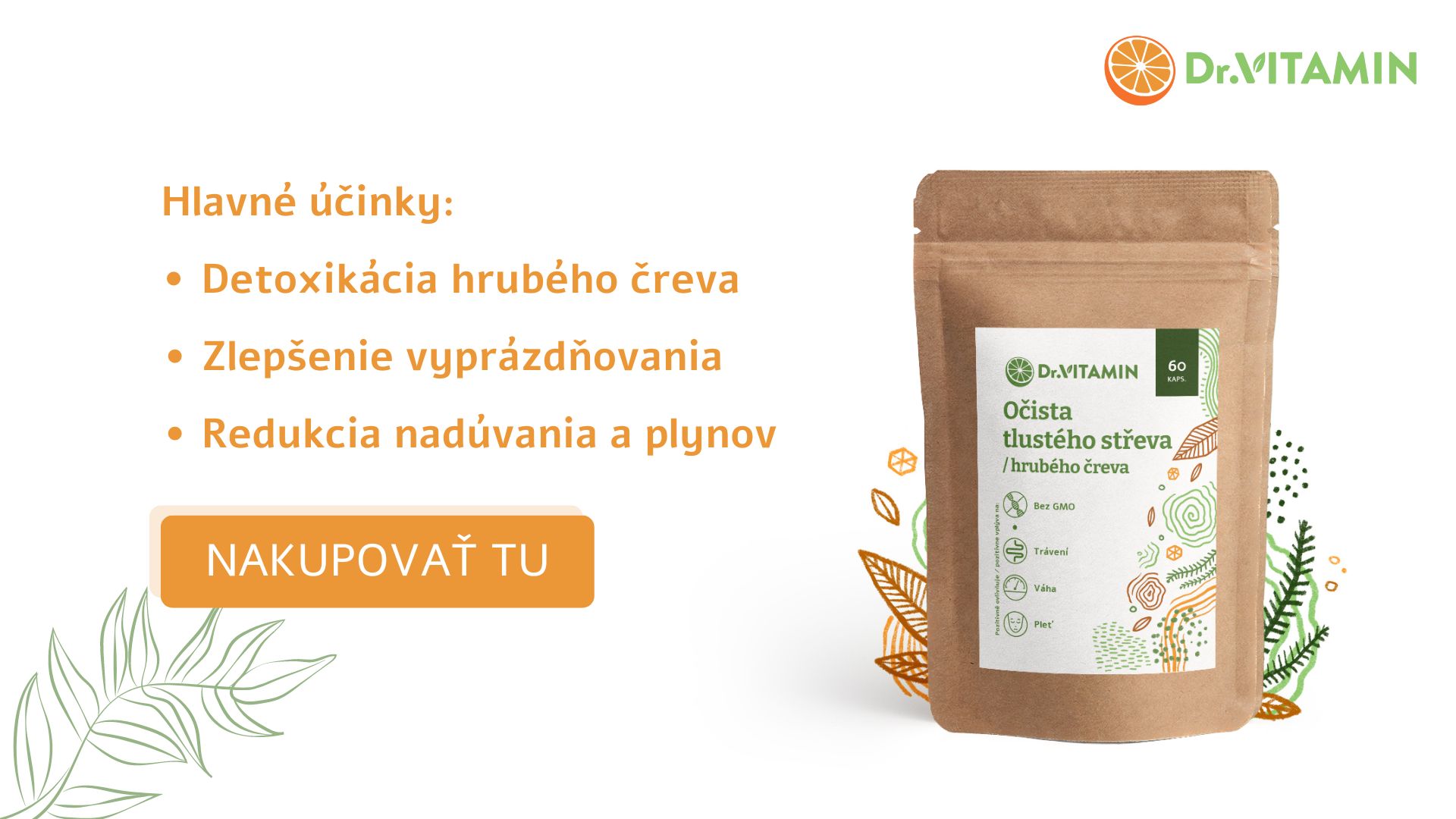SK - očista hrubého čreva - nadúvanie a plynatosť